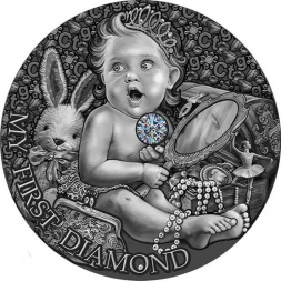 MŮJ PRVNÍ DIAMANT 0,5 oz stříbrná mince 2022