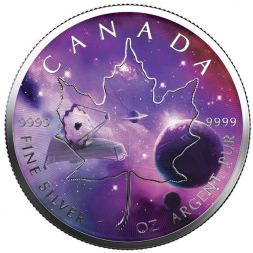 VESMÍRNÝ MAPLE LEAF 1 oz stříbrná mince 2022