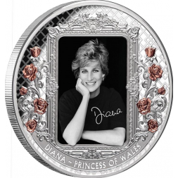 Stříbrná 5 oz mince Princezna Diana z Walesu 2022