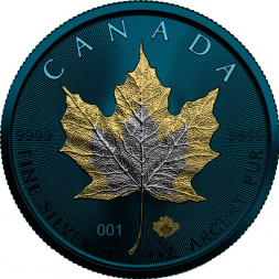 SPACE METALS MAPLE LEAF 1 oz stříbrná mince 2022