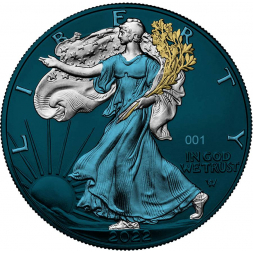 SPACE METALS EAGLE 1 oz stříbrná mince 2022