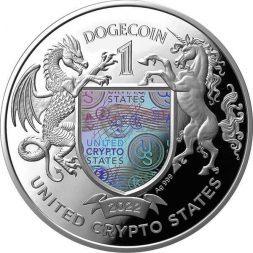 DOGECOIN 1 oz stříbrná mince 2022