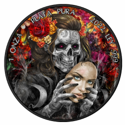 DIA DE LOS MUERTOS IV Day Dead Libertad 1 oz stříbrná mince 2022