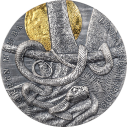 GREEN MAMBA Wildlife in the Moonlight 2 oz stříbrná mince 2023