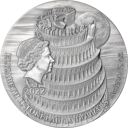 TOWER OF BABEL Fundamental Stories of the Bible 5 oz stříbrná mince 2022