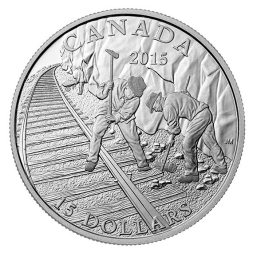 CANADIAN PACIFIC RAILWAY stříbrná mince 2015