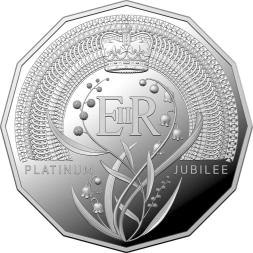 PLATINUM JUBILEE QUEEN ELIZABETH II 18,24g stříbrná mince 2022
