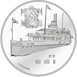 STEAMBOAT URI stříbrná mince 2017