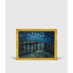 Starry Night Over the Rhone by Vincent van Gogh Gold Gilded 2 oz stříbrná mince 2022