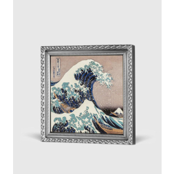 The Great Wave Off Kanagawa (Stříbrný rámeček) 2 oz stříbrná mince 2022