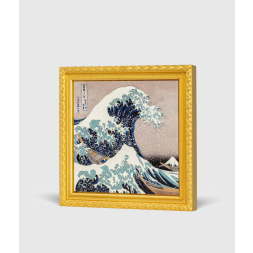 The Great Wave Off Kanagawa (Zlatý rámeček) 2 oz stříbrná mince 2022
