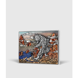 The White Tiger 2 oz stříbrná mince 2022