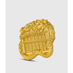 Chinese Dragon Abacus (Zlatý) 1 oz stříbrná mince 2023