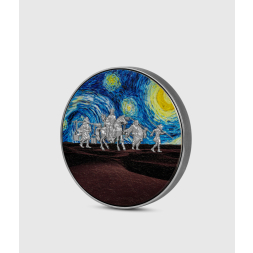 Journey to the West on a Starry Night 2 oz stříbrná mince 2023