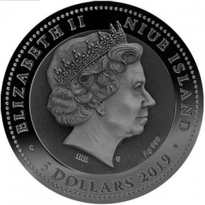 AMMONITE 2 oz stříbrná mince 2019