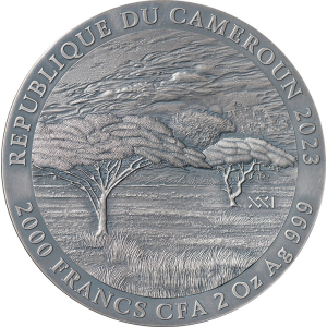 BLACK RHINO Expressions of Wildlife 2 oz stříbrná mince 2023