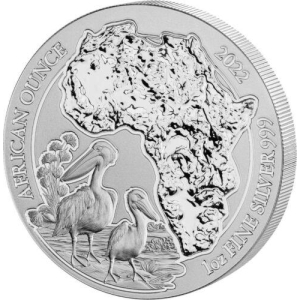 AFRICAN PELICAN 1 oz stříbrná mince 2022