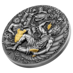 DIONÝSOS Bohové 2 oz stříbrná mince 2022