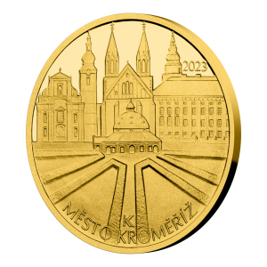 Zlatá mince 5000 Kč Kroměříž 2023 proof