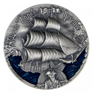 Queen Anne's Revenge 2 oz stříbrná mince 2019