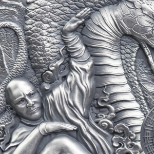 ŠAOLIN KUNG-FU HAD Styly bojových umění 2 oz stříbrná mince 2022