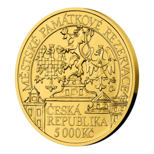 Zlatá mince 5000 Kč Litoměřice 2022 standard