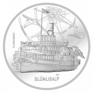 STEAMBOAT BLÜMLISALP stříbrná mince 2019