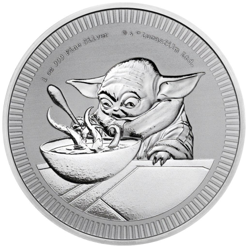 GROGU™ STAR WARS™ 1 oz stříbrná mince 2022 