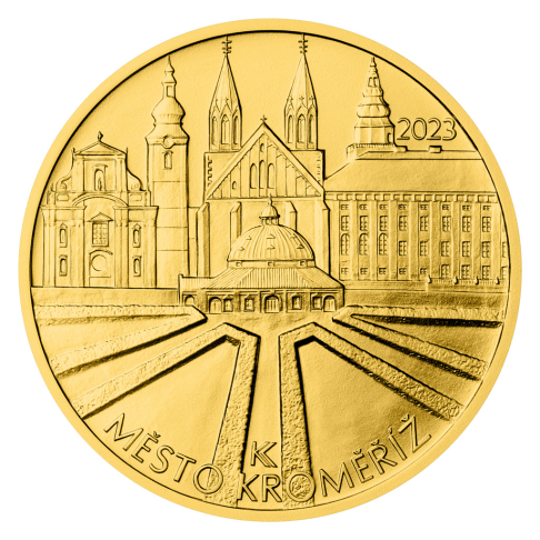 Zlatá mince 5000 Kč Kroměříž 2023 standard 