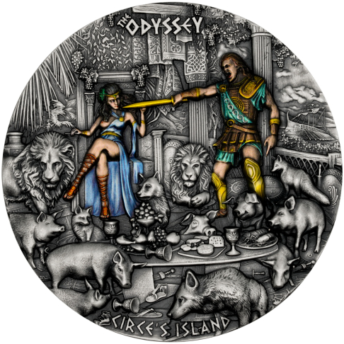 CIRCE´S ISLAND Odyssey 3 oz stříbrná mince 2023 
