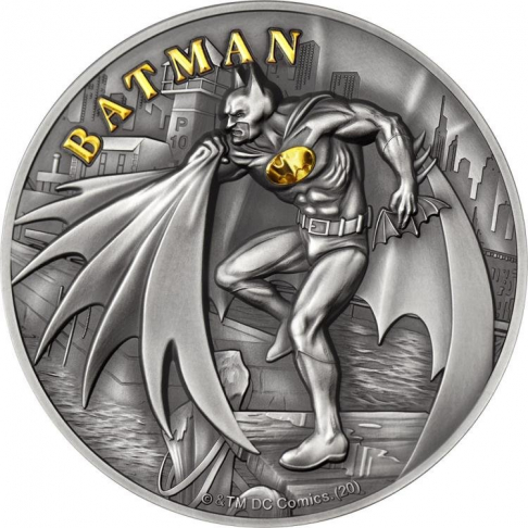 BATMAN 2 oz stříbrná mince 2021 