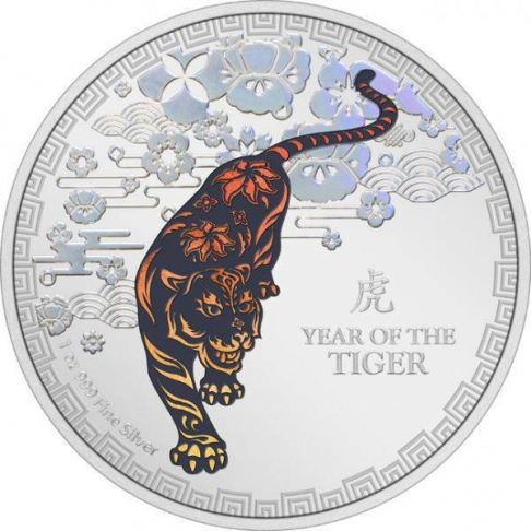 ROK TYGRA 1 oz stříbrná mince 2022 