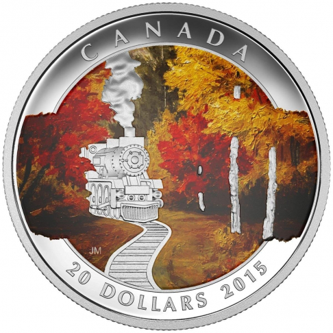 PODZIMNÍ EXPRES 1 oz stříbrná mince 2015 