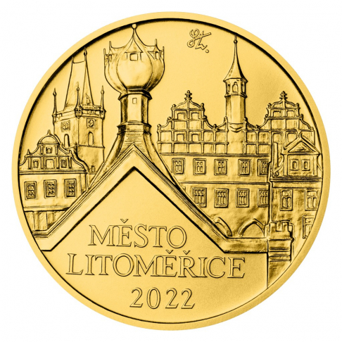 Zlatá mince 5000 Kč Litoměřice 2022 standard 