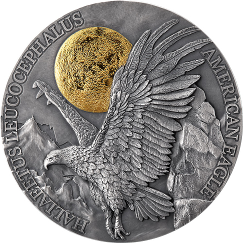 AMERICAN EAGLE Wildlife in the Moonlight 2 oz stříbrná mince 2022 