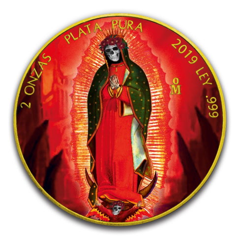 SANTA MUERTE Libertad 2 oz stříbrná mince 2019 