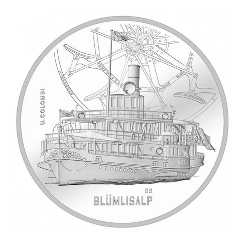 STEAMBOAT BLÜMLISALP stříbrná mince 2019 