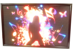 Led cedule vnitřní vnější P8 192x48cm plnobarevná