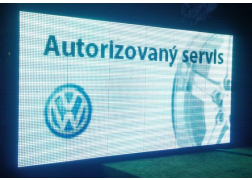 Led cedule vnitřní vnější P8 128x80cm plnobarevná