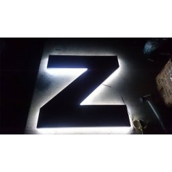 3D zadně podsvícené písmo (backlight)