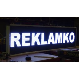 Led cedule vnitřní vnější P10 128x32cm bílá