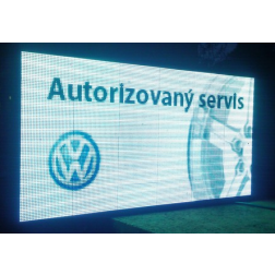 Led cedule vnitřní vnější P8 128x80cm plnobarevná