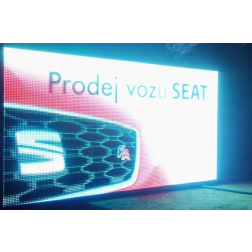 Led cedule vnitřní vnější P8 160x64cm plnobarevná
