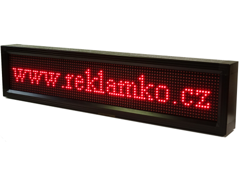 Led cedule vnitřní vnější P10 96x16cm bílá USB 