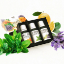 Elfeya RELAX set esenciálních olejů 3 x 15 ml (Lavender, Mint, Sweet Orange)