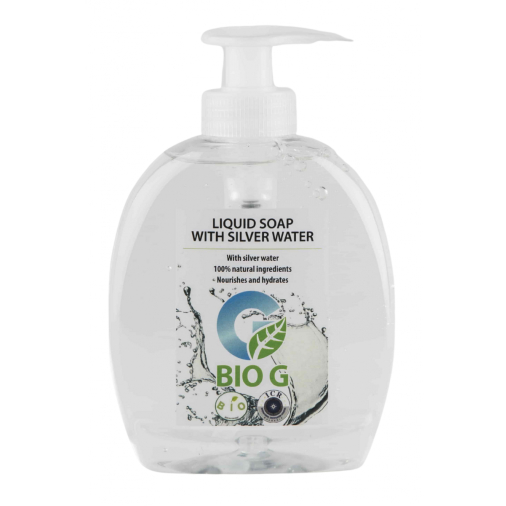 BIO G Bio tekuté mýdlo se stříbrnou vodou vhodné i pro děti 250 ml 