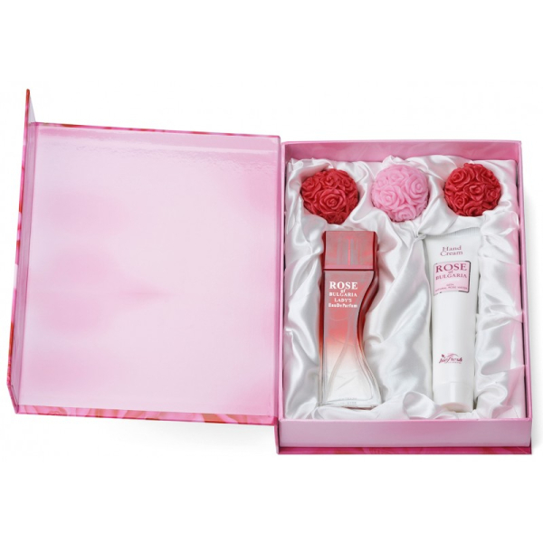 BioFresh elegantní dárkový set - parfém, krém na ruce a tři krásná mýdla 