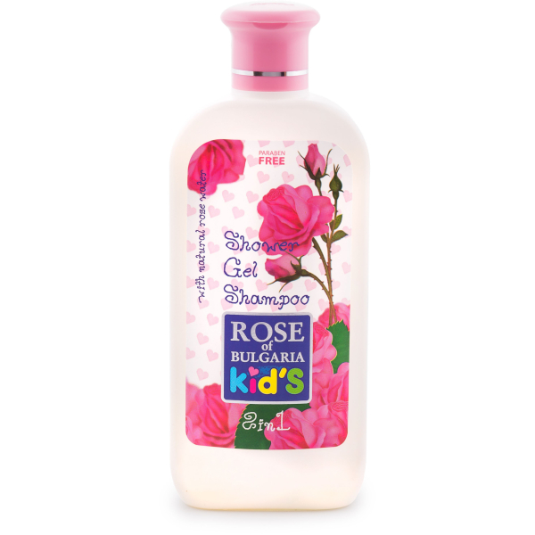 BioFresh detský sprchový gél a šampón 2v1 s ružovou vodou 200 ml 