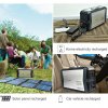 Outdoor set akumulátoru a solárního panelu 500W/100W