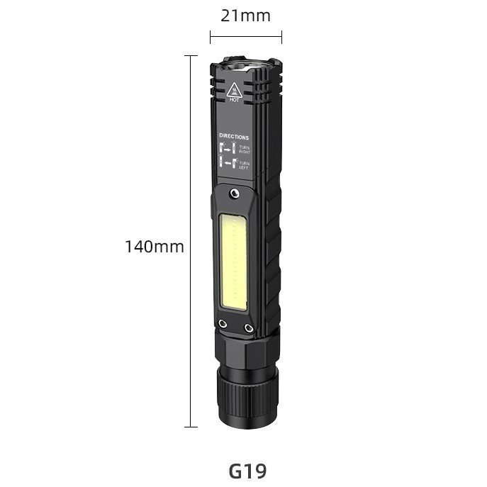 Supfire G19 Kombinált LED zseblámpa és LED fejlámpa 500lm, USB, Li-ion